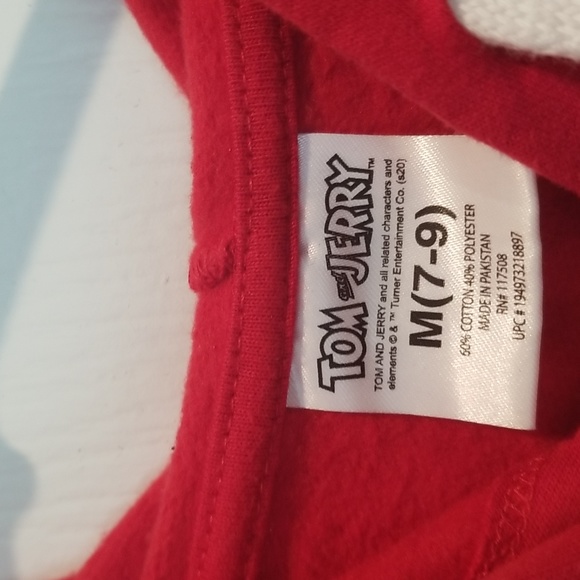 Tom and Jerry Red Hoodie White Strings - Picture 5 of 6
